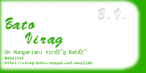 bato virag business card